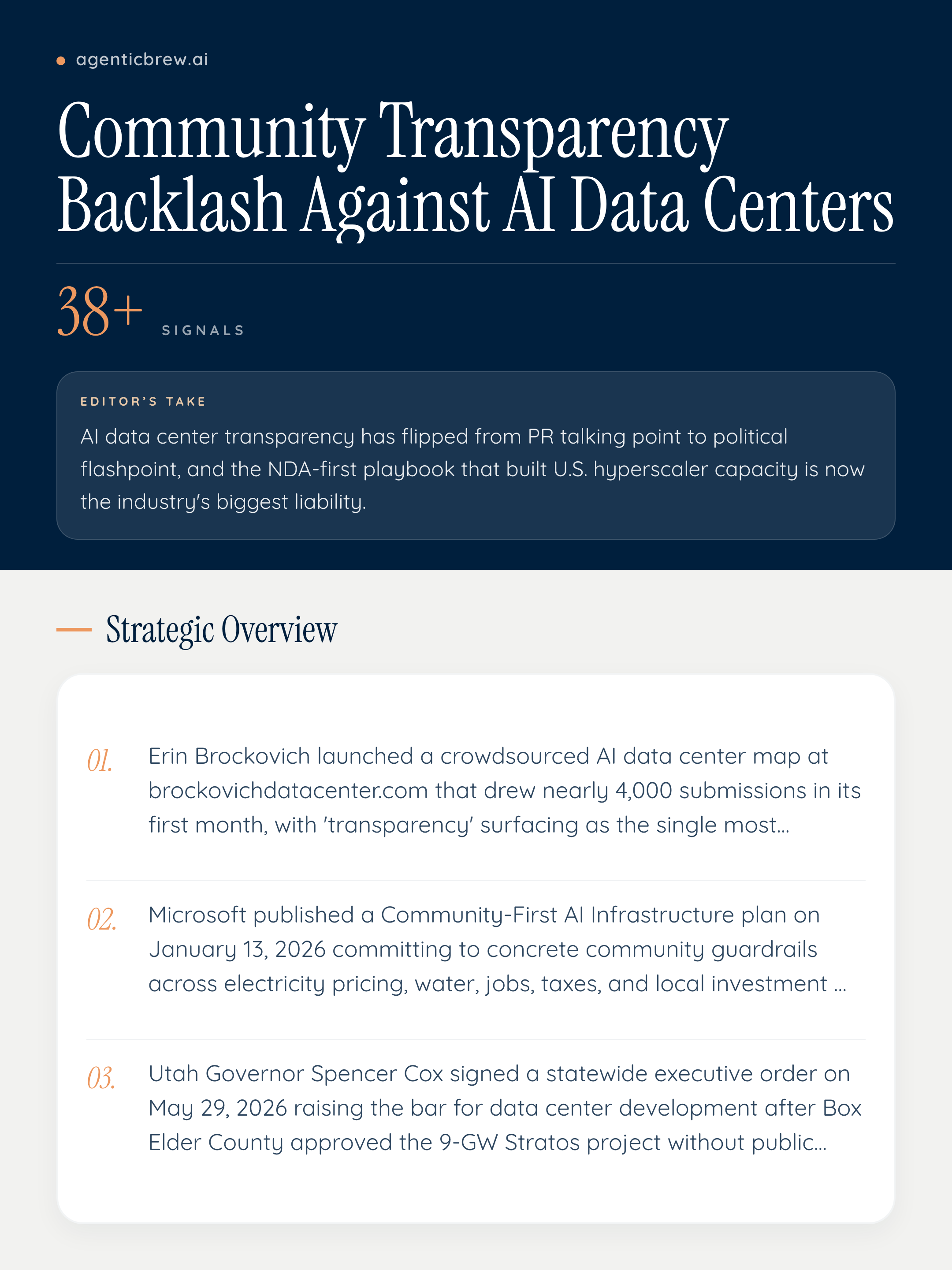 Community Transparency Backlash Against AI Data Centers — AI News ...